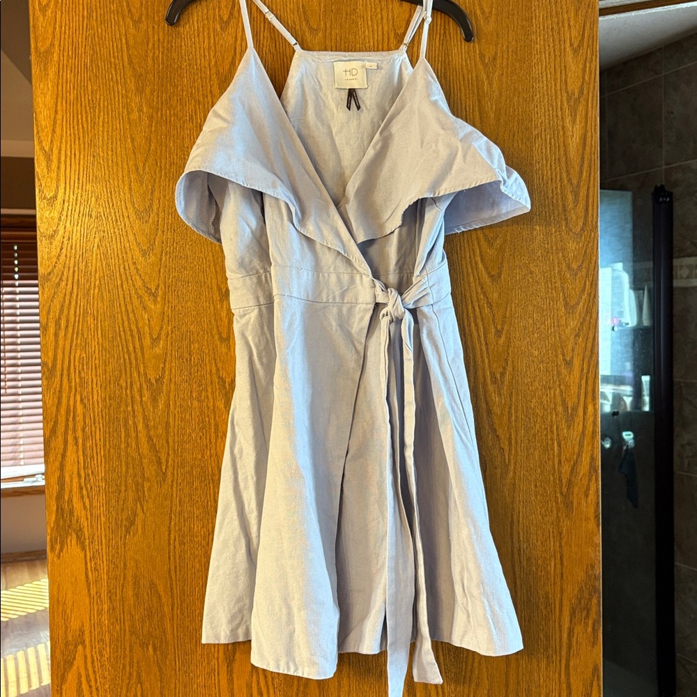 HD in Paris Sky Blue Wrap Dress